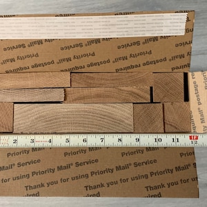 Box of Raw Oak Planks for Projects and Art