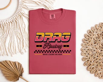 Vintage Style Drag Racing Shirt, Vintage Racing Tee, Cute Racing Shirt, Drag Racing Shirt, Racing Apparel, Race Day Shirt, Girl Racing Shirt