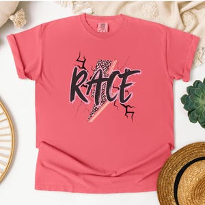 Race Lightning Bolt Tshirt, Dirt Track Shirt, Dirt Track Racing, Cute Race Shirt, Motocross Shirt, Drag Racing Shirt, Racing Shirt for Women