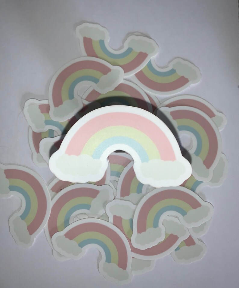 Pastel Rainbow Sticker - Etsy