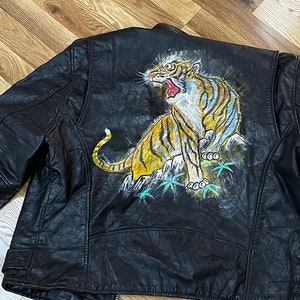 Hand-Painted Classic Motorcycle Jacket