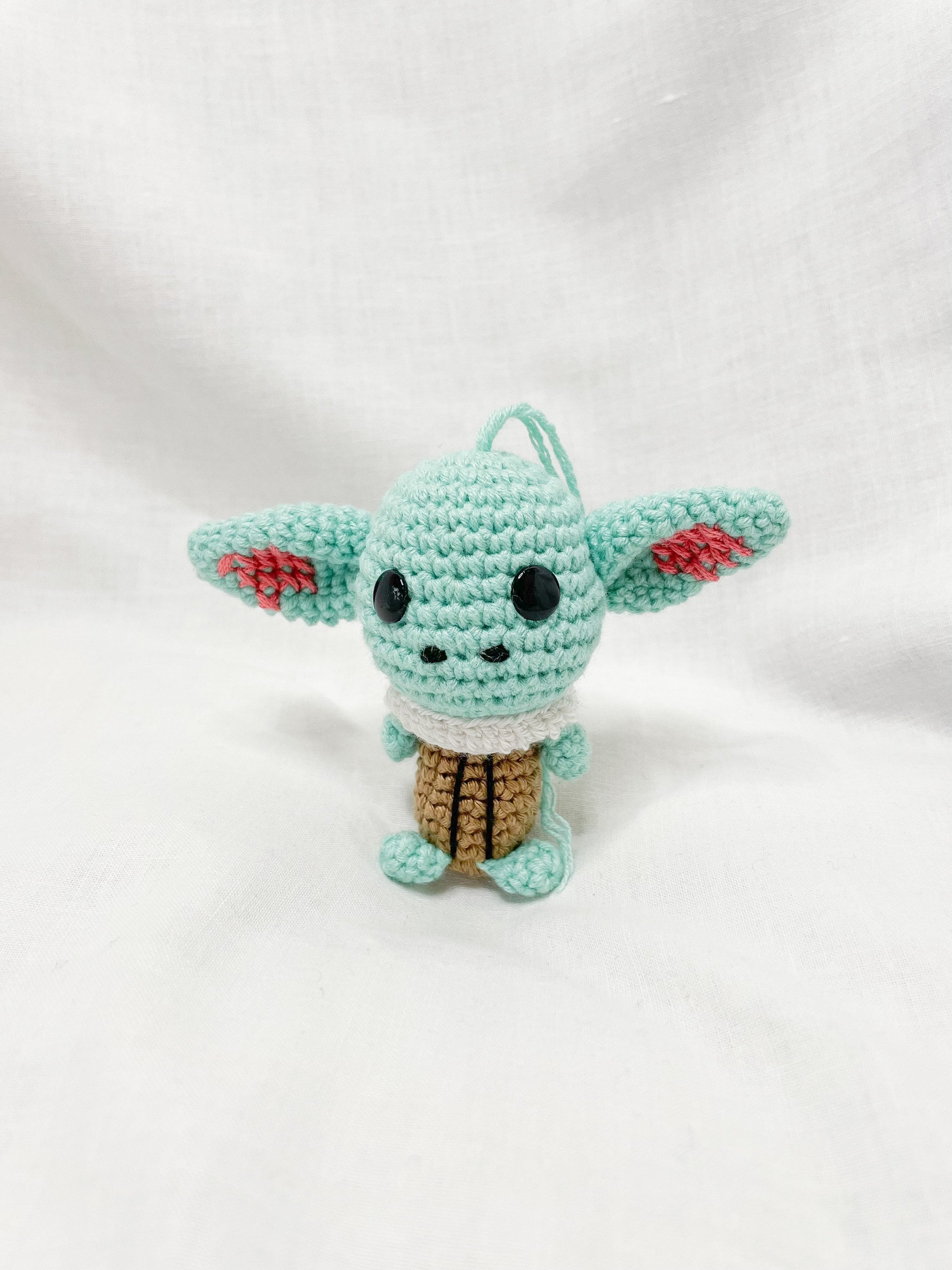 Baby Yoda Plüschtier Baby Yoda Taschenanhänger Grogu gehäkeltes