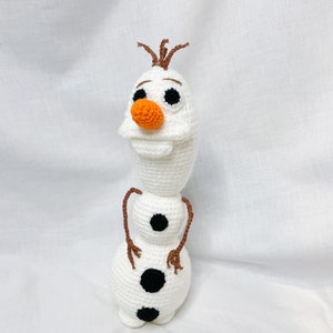 Olaf Gehäkeltes Kuscheltier/Frozen Stofftier/Olaf Häkelarbeit/Kinderzimmer Deko/Baby und Kleinkind Spielzeug