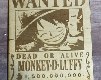 Luffy Poster Etsy