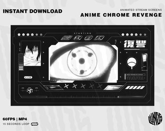 Gothic Animated Stream Screens / Gothic Chrome / Twitch Overlay Lofi / Halloween