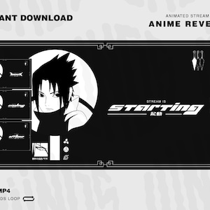 Anime Animated Stream Screens Package / Anime Revenge / Twitch Overlay Lofi / Twitch Overlay Anime