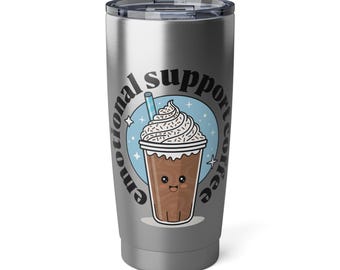 感情サポートコーヒータンブラー：ハッピーフェイストラベルマグ