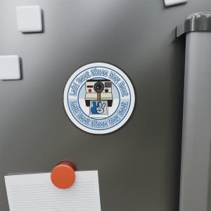 Retro Magnet, Vintage Fridge Magnet, Nostalgic Kitchen Decor, Old School Locker Accessories, Chill Vibes Magnet, Unique Gift Idea