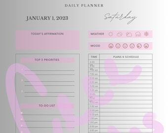 12 Blatt Planer Täglich Monatlich GoodNote Notizen Journal