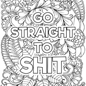 10 Adult Curse Words Coloring Pages Adult Coloring Pages Printable Swear Word Coloring Pages Adult Coloring Pages Printable Download image 3