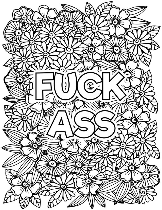 10 Adult Curse Words Coloring Pages Adult Coloring Pages Printable