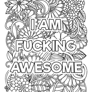 10 Adult Curse Words Coloring Pages Adult Coloring Pages Printable Swear Word Coloring Pages Adult Coloring Pages Printable Download image 5