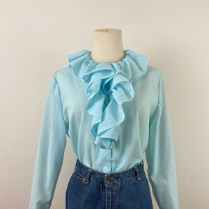 Ruffle chest blouse store