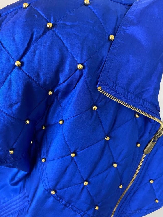 Vintage 80s Deadstock Studded Light Windbreaker /… - image 5