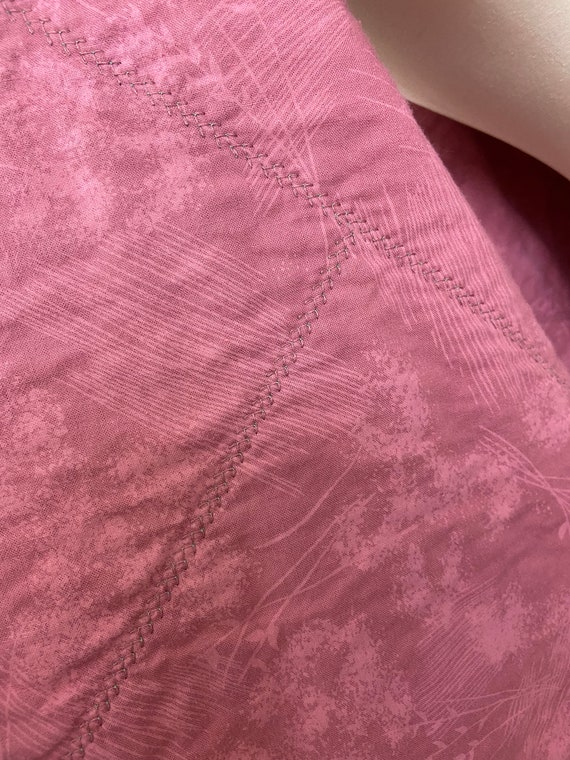 Vintage 80s Patchwork Calico Vest: Shabby Chic La… - image 9