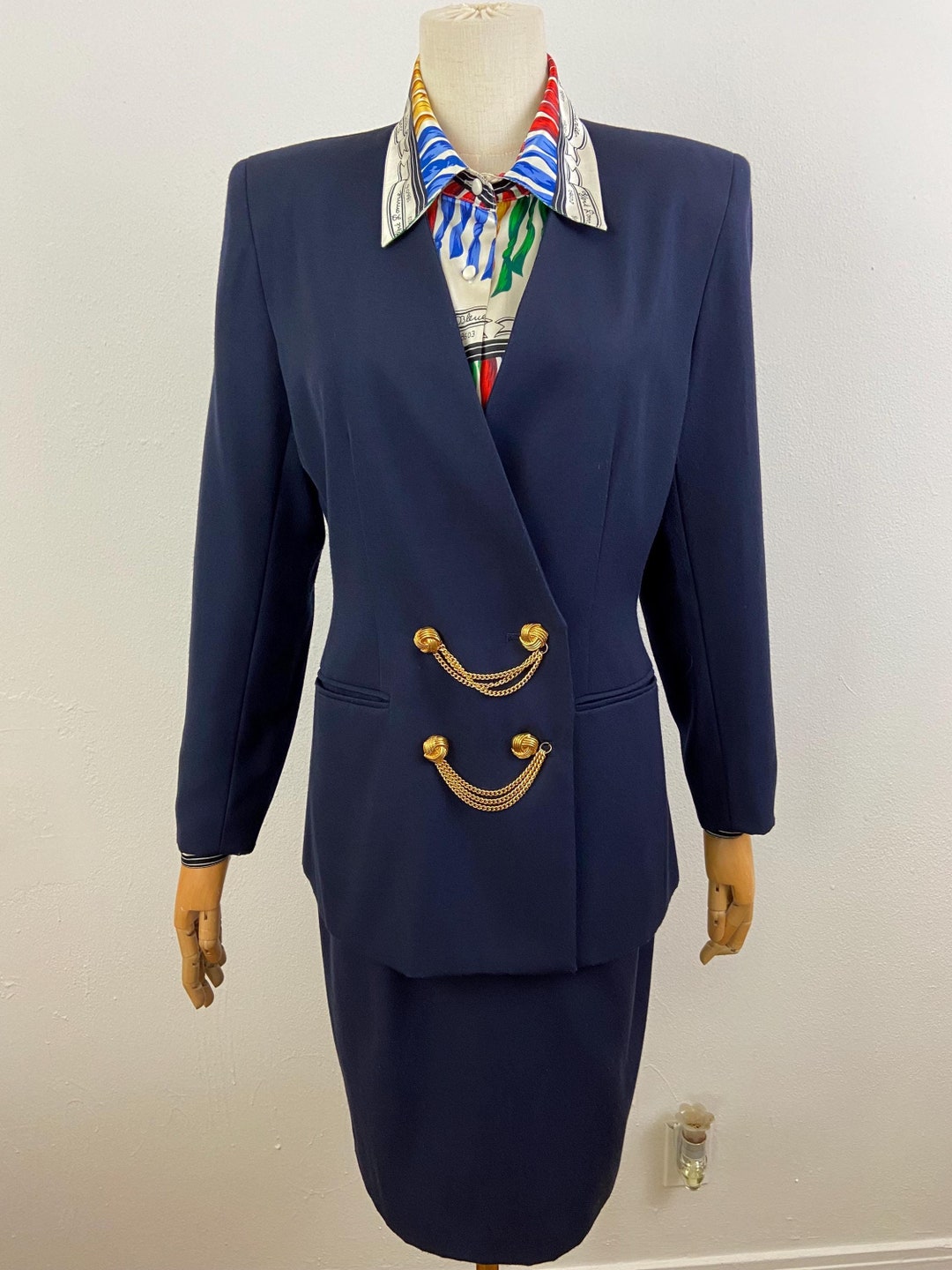 【GOLDEN 】DARK BLUE BLAZER Golden Goose Golden Single Breasted Blazer Dark Blue