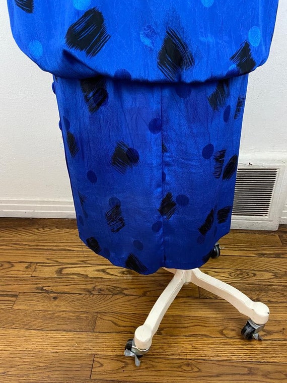 Vintage Stuart Alan Blue Dress / Size M / 30's St… - image 6