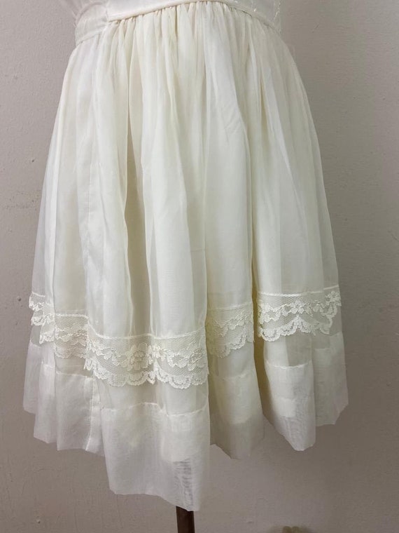 Vintage 60s Silk Organza and silk batiste pastel … - image 8