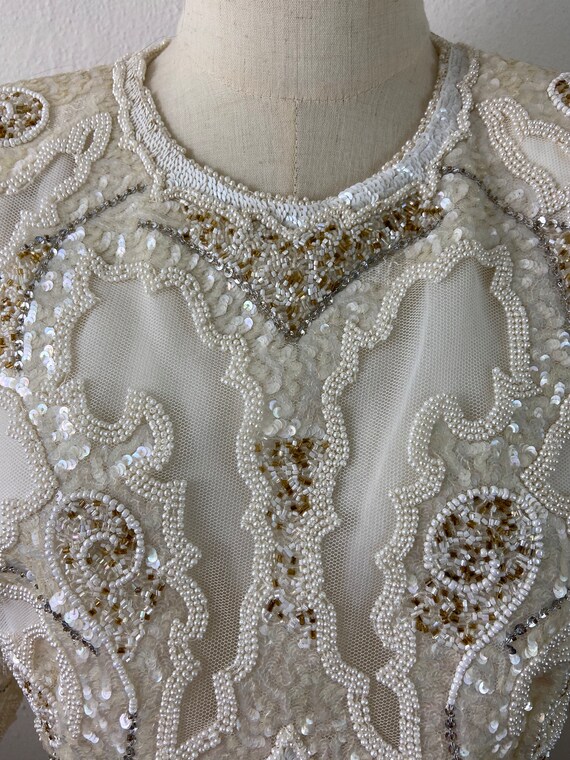 1980s Strapless Richilene Gown
