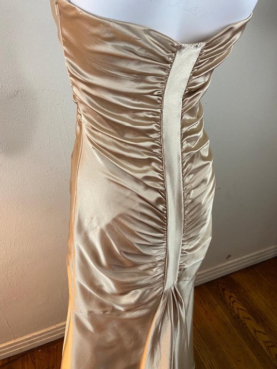 Vintage 80s Jessica Mcclintock Gold Satin Formal Dress: Art Deco Style - Etsy Israel Vintage 80s Jessica Mcclintock Gold Satin Formal Dress: Art Deco Style - Etsy Israel