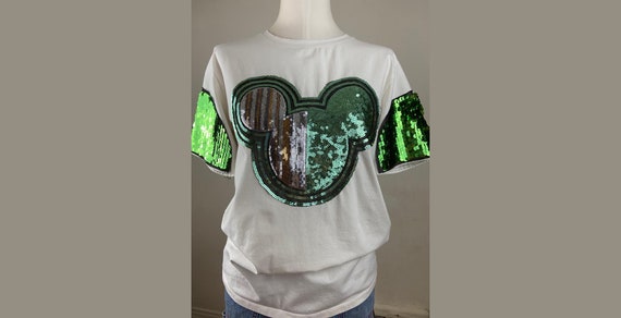 Camiseta mickey mouse mujer lentejuelas new arrivals