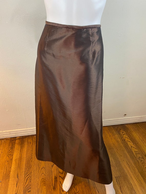 Vintage 90s BILL LEVKOFF EUROPEAN Satin Strapless… - image 9