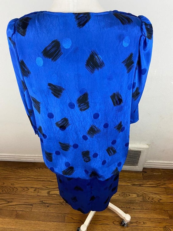 Vintage Stuart Alan Blue Dress / Size M / 30's St… - image 5