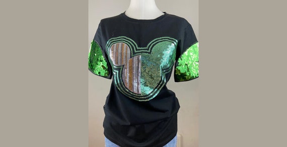 Camiseta mickey 2025 mouse mujer lentejuelas