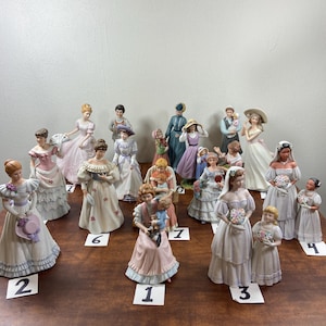 Vintage HOMCO Porcelain Figurines: Victorian Mother of the Brides Collection