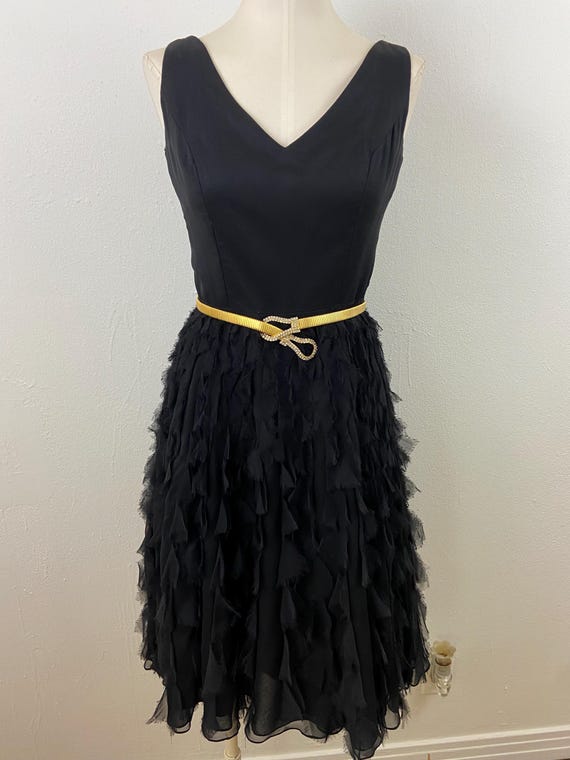 chiffon handkerchief dress High Spirits Floral Chiffon Handkerchief Maxi Dress Charcoal & Cream / S