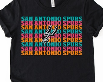 Adult San Antonio Spurs Basketball Shirt | Graphic Print Shirt