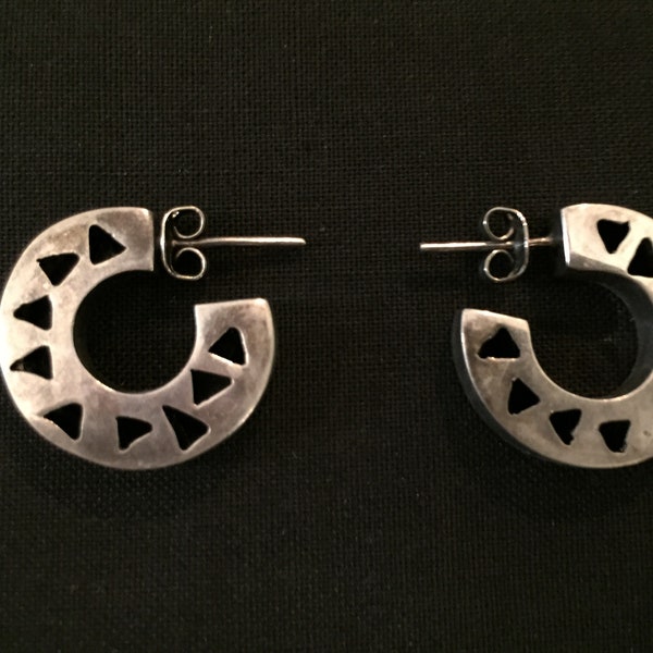 Vintage silver earrings from Bali