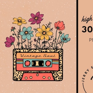 Distressed Vintage Soul PNG