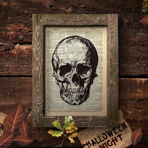 Printable Skull Decor Dark Academia Halloween
