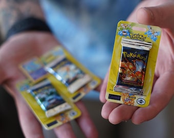 Mini Pokámini card parody replica Booster Packs with Googly Eyes (22mm wide)