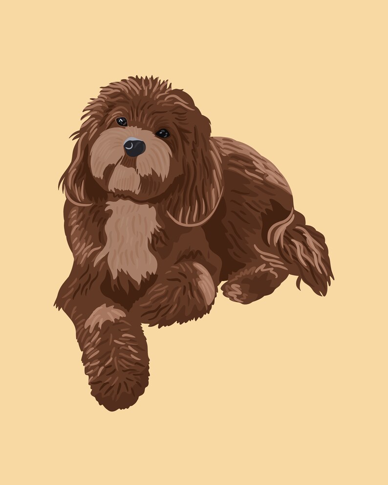 Procreate Digital Art Illustration Dog Pet Tutorial How to | Etsy