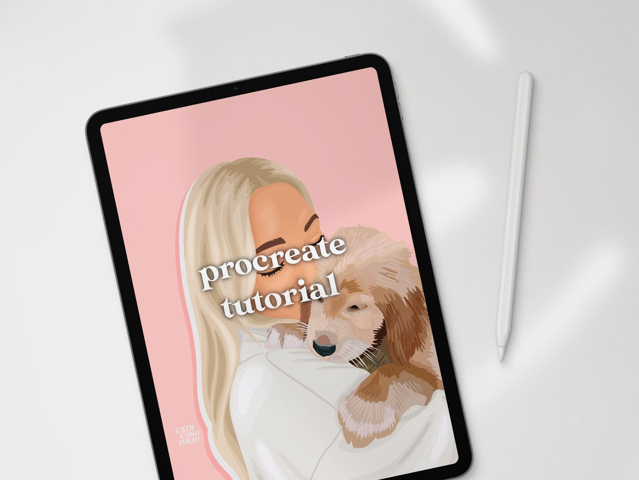 Procreate Digital Art Illustration Portrait and Pet Tutorial - Etsy Procreate Digital Art Illustration Portrait and Pet Tutorial - Etsy