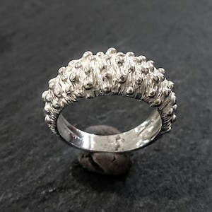 Handmade silver band ring ETRURIA