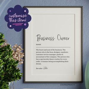 Small Business Owner Print, Boss Lady, New Office Gift, Business Supplies, Business Decor, Gift For New Business, Small Business Gift, Babe