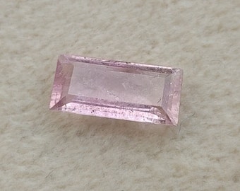 Natural Tourmaline Pink Faceted Loose Baguette Shape Stone, For Women Jewelry Making Stone 11.25x5.39 MM