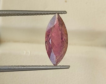 1.85 Ct Tourmaline Faceted Cut Pear Shape Gemstone, Pink Tourmaline Ring 14X6 MM Stone For Jewelry/Pendant Making