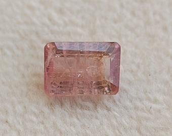 Pink Tourmaline Faceted Loose Gemstone, Tourmaline octagon Shape Stone, For Jewelry Making