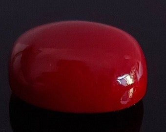 4-8 Carat AAA Coral Stone Red Color, Cabochon Loose Gemstone Coral For Men & Woman Ring Size Red Stone, Anniversary Gift Item