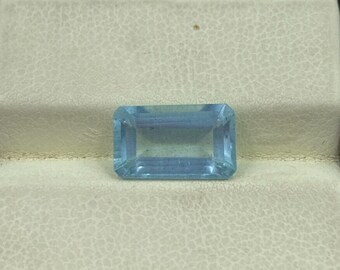 Natural Blue Aquamarine 2.90 Ct Faceted loose Octagon Shape Gemstone, Aquamarine 11.50x7MM AAA+ Quality Gemstone