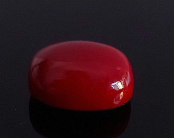 4-8 Carat AAA Coral Stone Red Color, Cabochon Loose Gemstone Coral For Men & Woman Ring Size Red Stone, Anniversary Gift Item