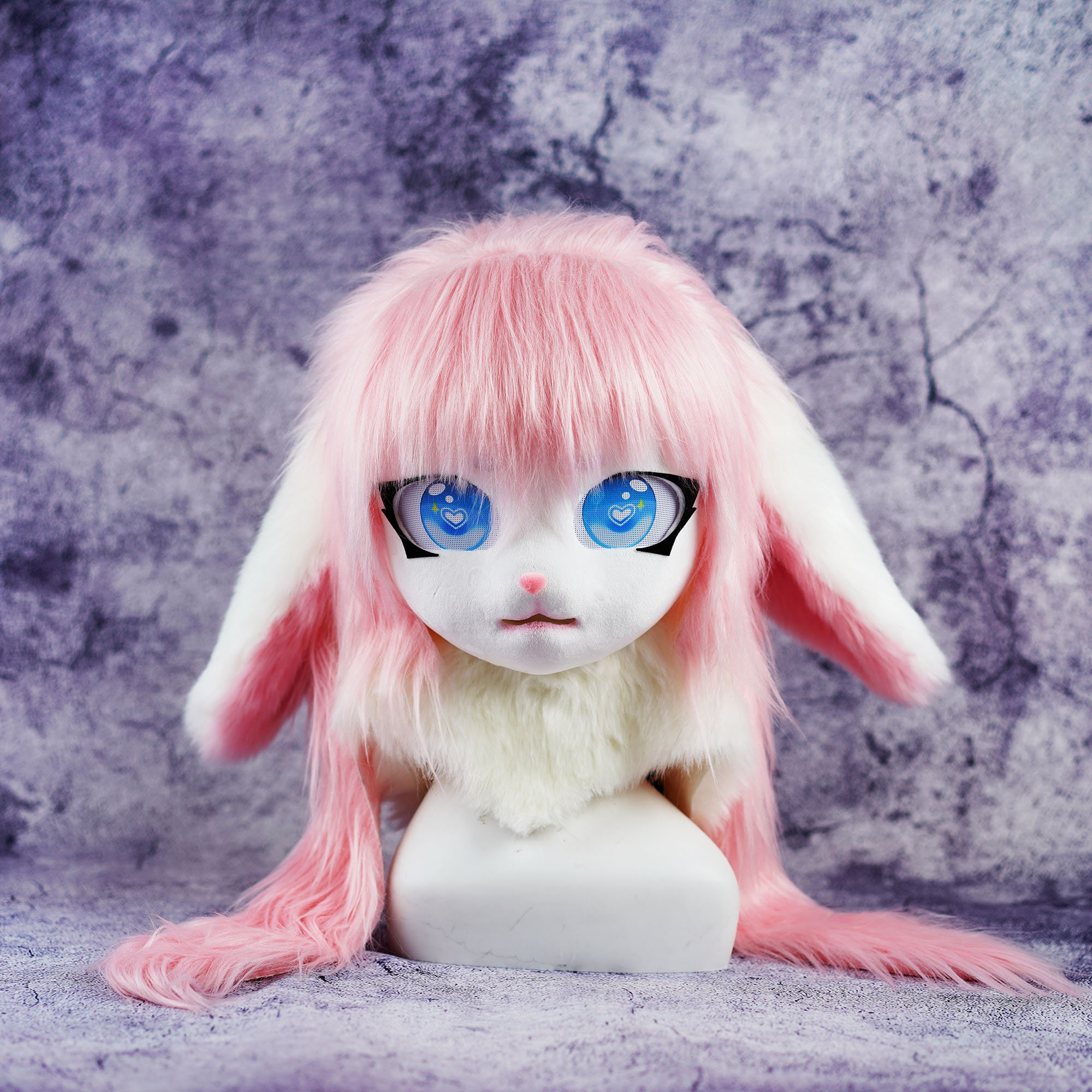 Pink Furry Personalizable Handmade Cosplay Costume Mask,kig