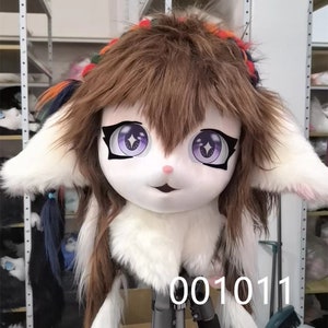  Furry Mask Animal Head Half Face Fursuit-Ragdoll Cat Husky Dog  Rabbit Bunny Pig Rooster Turkey Koala Costume for Parties (A) : Clothing,  Shoes & Jewelry