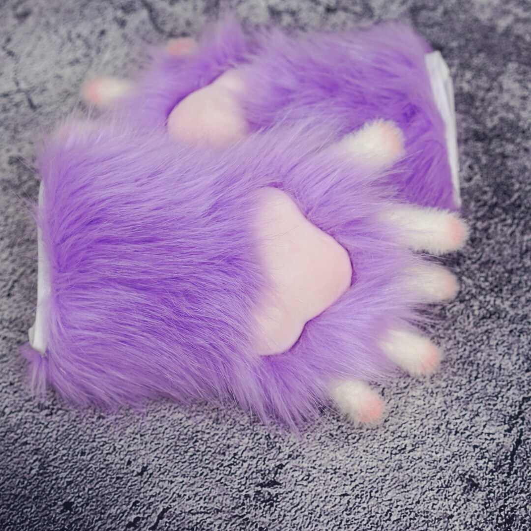 ZURDOX Cat Paw Gloves Cozy Kitty Ittens Furry Paws Woen’s Cat Costue