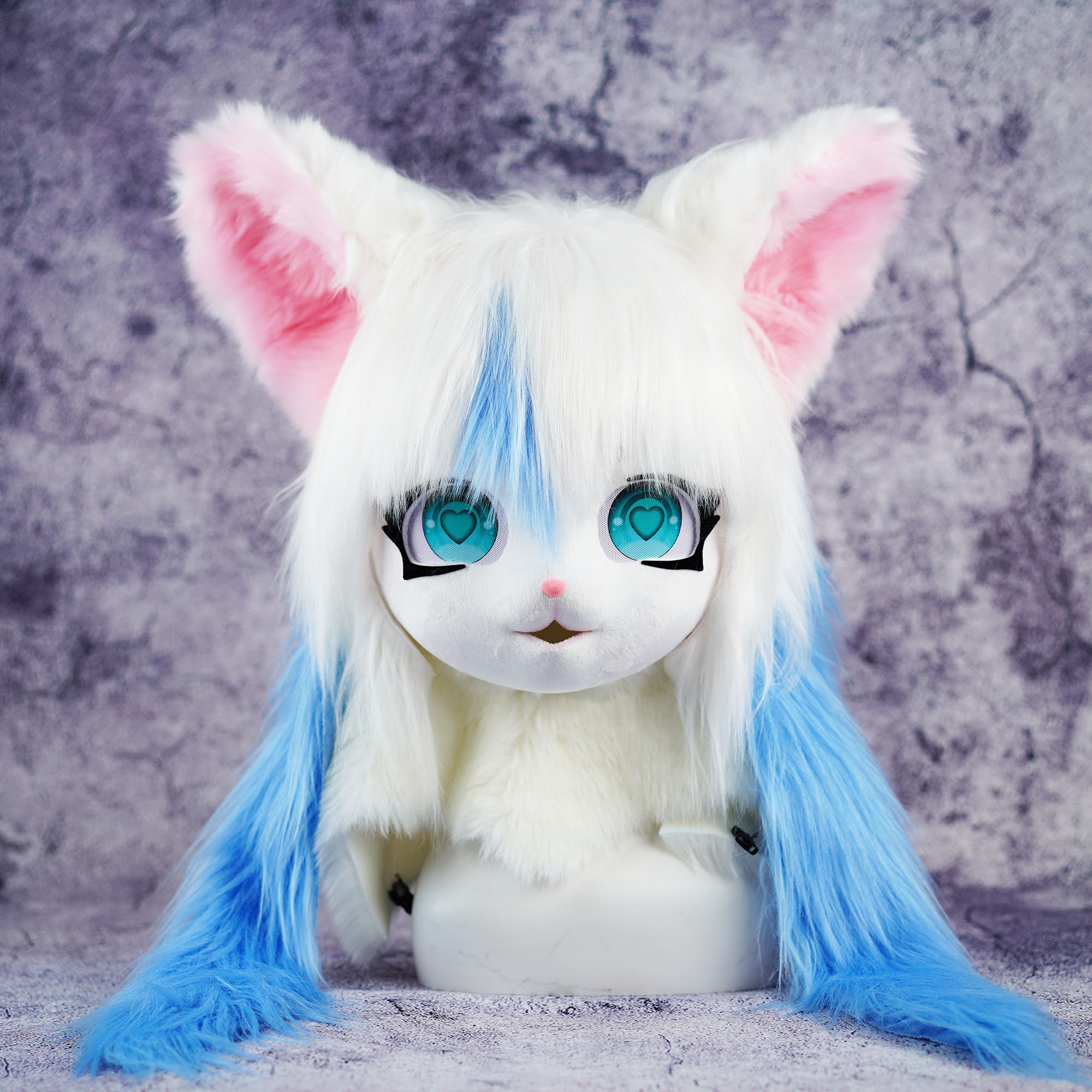 キグ用ファースーツマスク、手作りコスプレファースーツヘッド、キグ