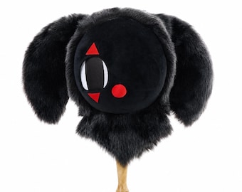 Custom fursuit head, Furry Cosplay Head, Therian mask, Convention Gear, Kawaii Cosplay, Black Clowncore Fursuit Mask